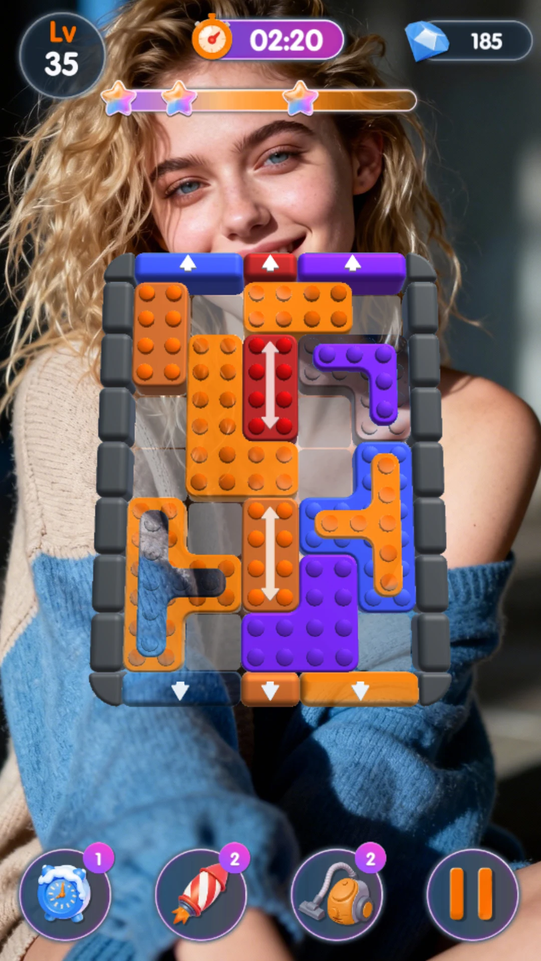 Lover Block Escape -Slide Away screenshot